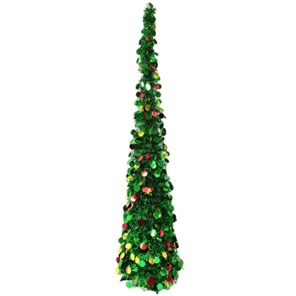 Foldable Pencil Christmas Tree Colorful Christmas Decor Retractable Christmas Tree Christmas