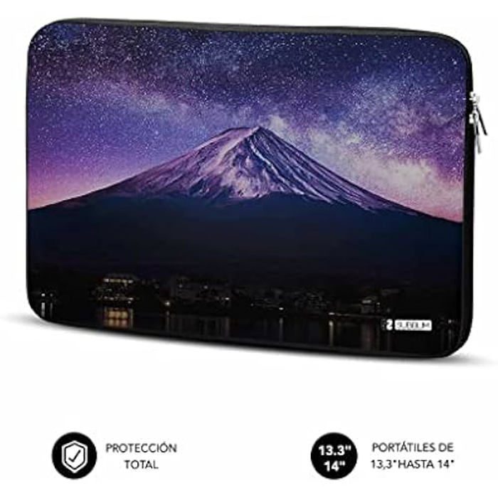 SUBBLIM Coque pour Ordinateur en néoprène Trendy Sleeve Neo 13.3-14 Mountain