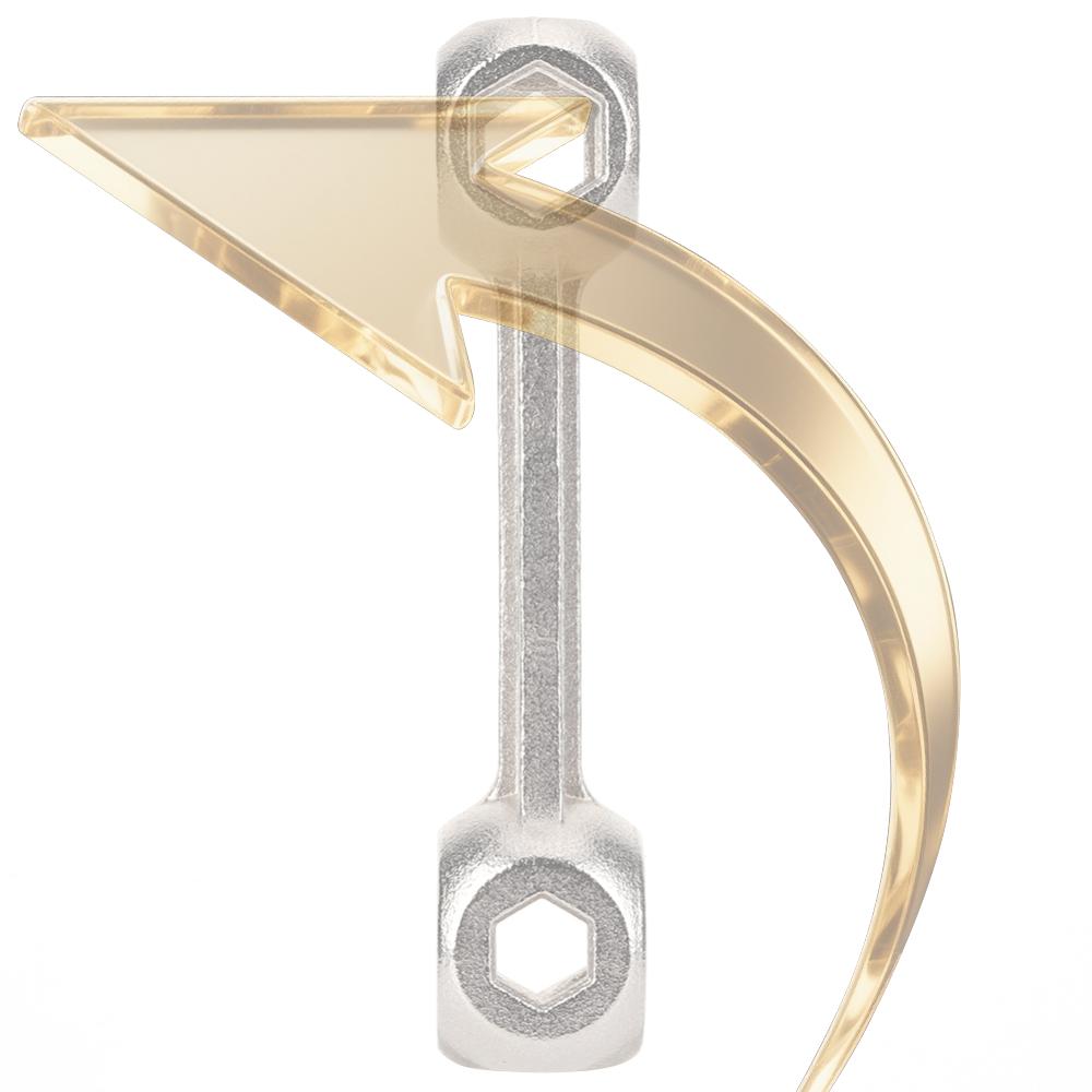10 In 1 Bike Hexagon Spanner Multifunction Hexagon Hole Spanner Dog Bone Shape Bicycle Repair Tool Bicycle Accessories China Mainland