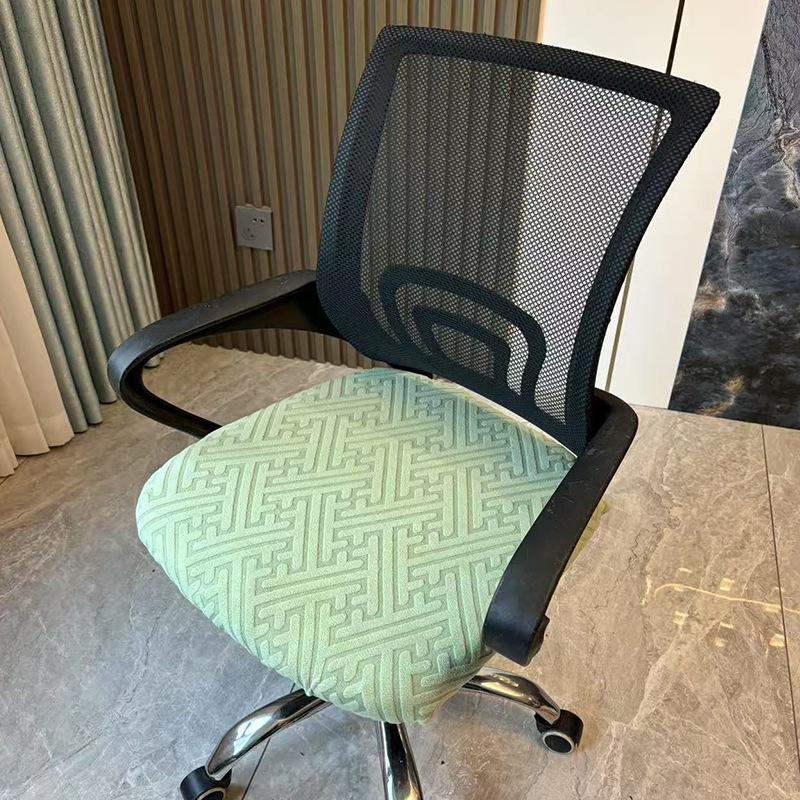 1Piece Velvet Office Chair Cover Computer Swivel Seat Cover Modern Elastic Chair Slip Washable Slipcovers Removable Dust Cover