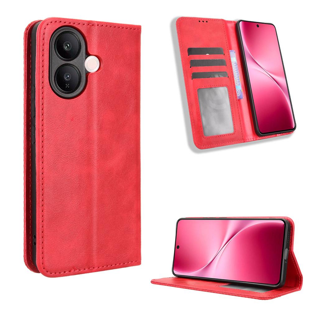 Flip Cover für Vivo V60 Lite PU-Leder Handyhülle Ganzkörperschutz [RFID-Blockierung] Schutzhüllen