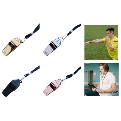 Fußball Trainerpfeife Schiedsrichterpfeife Sportpfeife Stahlpfeife Basketball Camping Überlebensausrüstung mit Lanyard