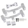 RC Car Modification Tie Rod Seat with Rear Axle Steering Gear Bracket for MN 112 99S D91 D90Silver