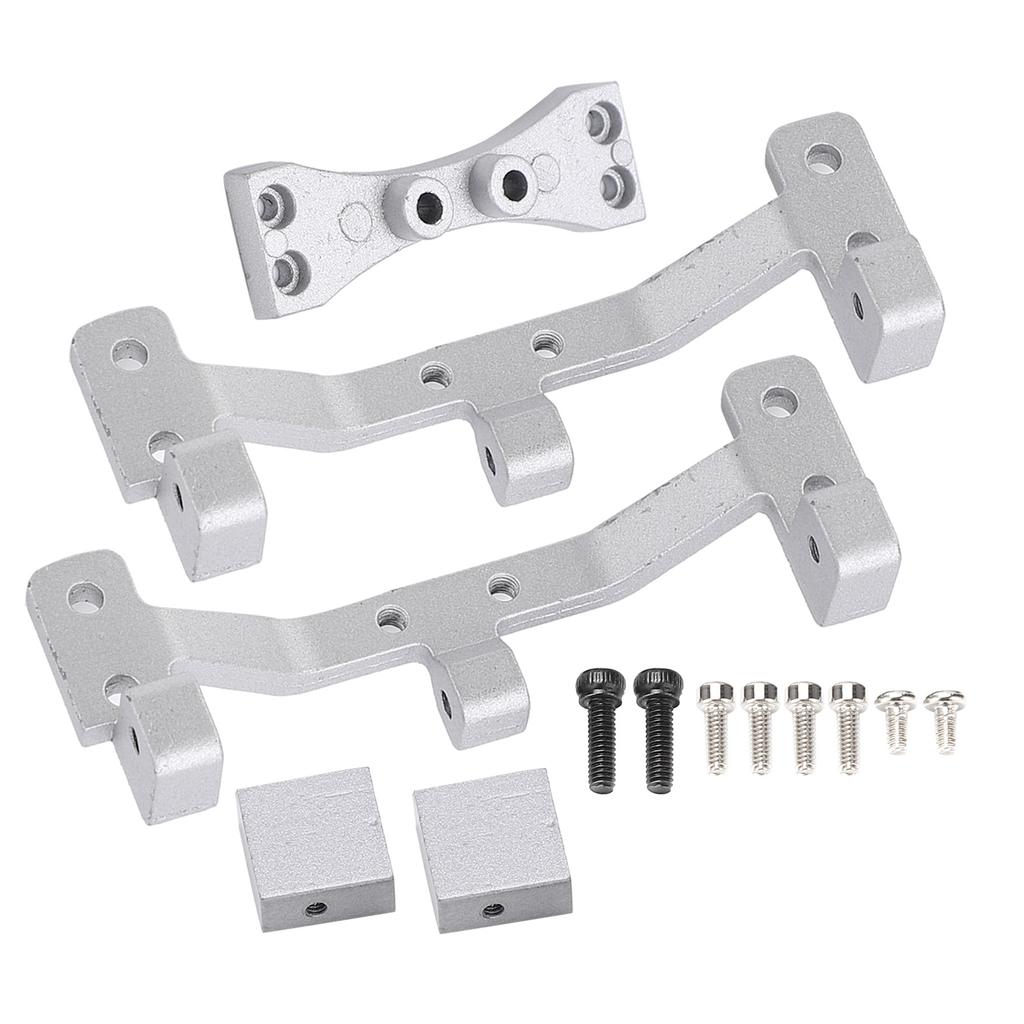 RC Car Modification Tie Rod Seat with Rear Axle Steering Gear Bracket for MN 112 99S D91 D90Silver