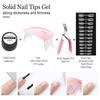 5g Gel pentru vârfuri solide pentru unghii Soak Off UV LED Nail Art Gel Funcție de lac Gel UV Lampă Seturi de extensie pentru unghii Mâncare pentru câini din aur solid