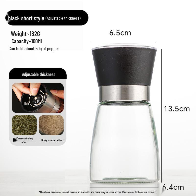 Stainless Steel Manual Grinder for Fresh Pepper and Sea Salt