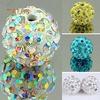 20Pcs 10mm Czech Crystal Stones Pave Clay Round Disco Ball Spacer Beads Accessories