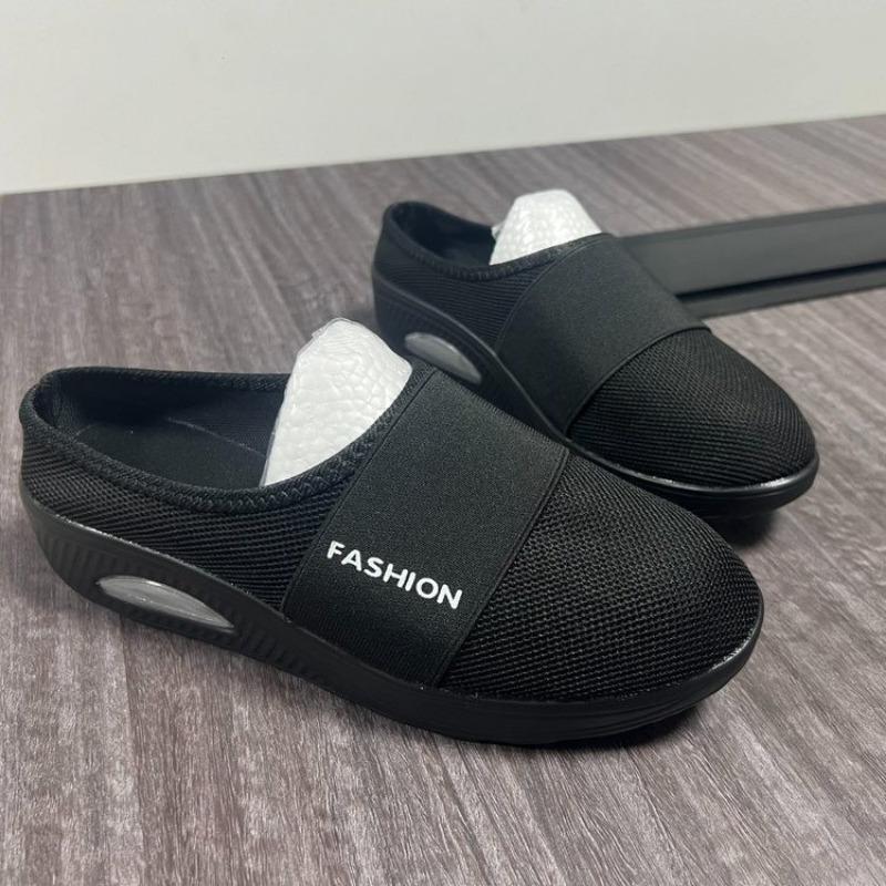 

Summer new breathable fly-woven muffin thick-soled slippers women s bag head slope heel sandals women s omn slippers 36 чёрный