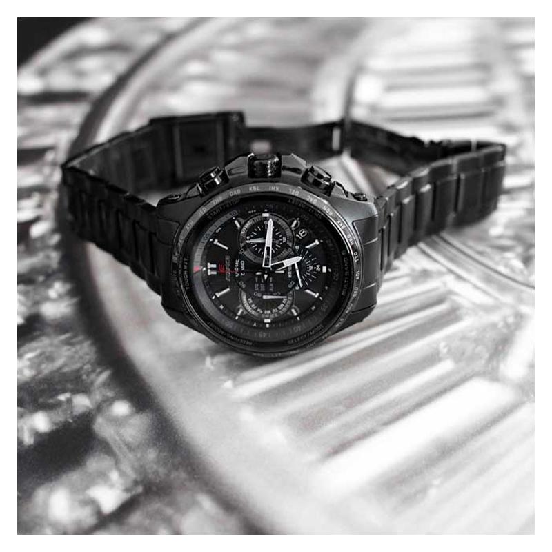 Casio EDIFICE series simple business casual classic pointer three eyes and five hands date display quartz movement stainless steel EQW-A1110DC-1A