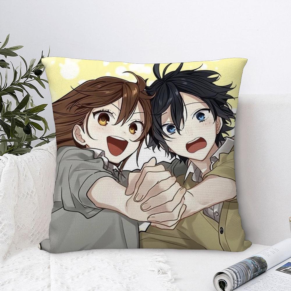H-Horimiya Anime Pillow Case Plush Fabric Soft Pillowcase Double Sided Print Sofa Cushion Cover Throw Pillow Cover