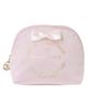 Maison De FLEUR Satin Ribbon Round Pouch, Light Pink, PouchDrawstring Bag, 08000167900