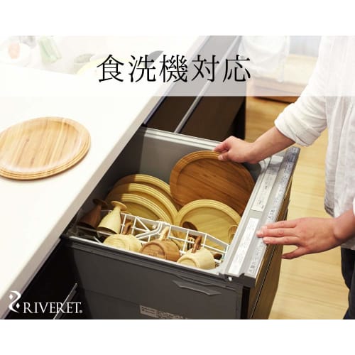 RIVERET Cutlery Fork, Medium, 19cm, Bamboo, Dishwasher Safe (White)