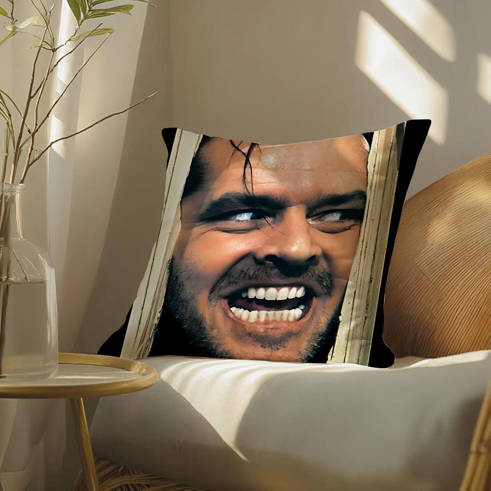 Horror Movies T Linghting The SShinings Cushion Cover Silky Elegant Comfort Sofa Bed Invisible Zipper Beach Pillowcase