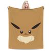 Funny 3D Pikachu Dotted Face Blanket Pokemoned Travel Flannel Bedding Throws For Living Room Soft Warm Quality Bedspread Gift