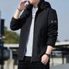 Veste Homme Automne et Hiver Tendance Décontractée Homme Nouveau Haut de Sport à Capuche à Col Montant Veste Vêtements Homme