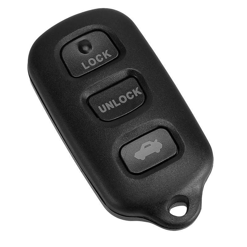 2pcs Black ABS 3+1 Buttons Remote Key Fob Shell Case Fit for Toyota 4Runner 2002-2009
