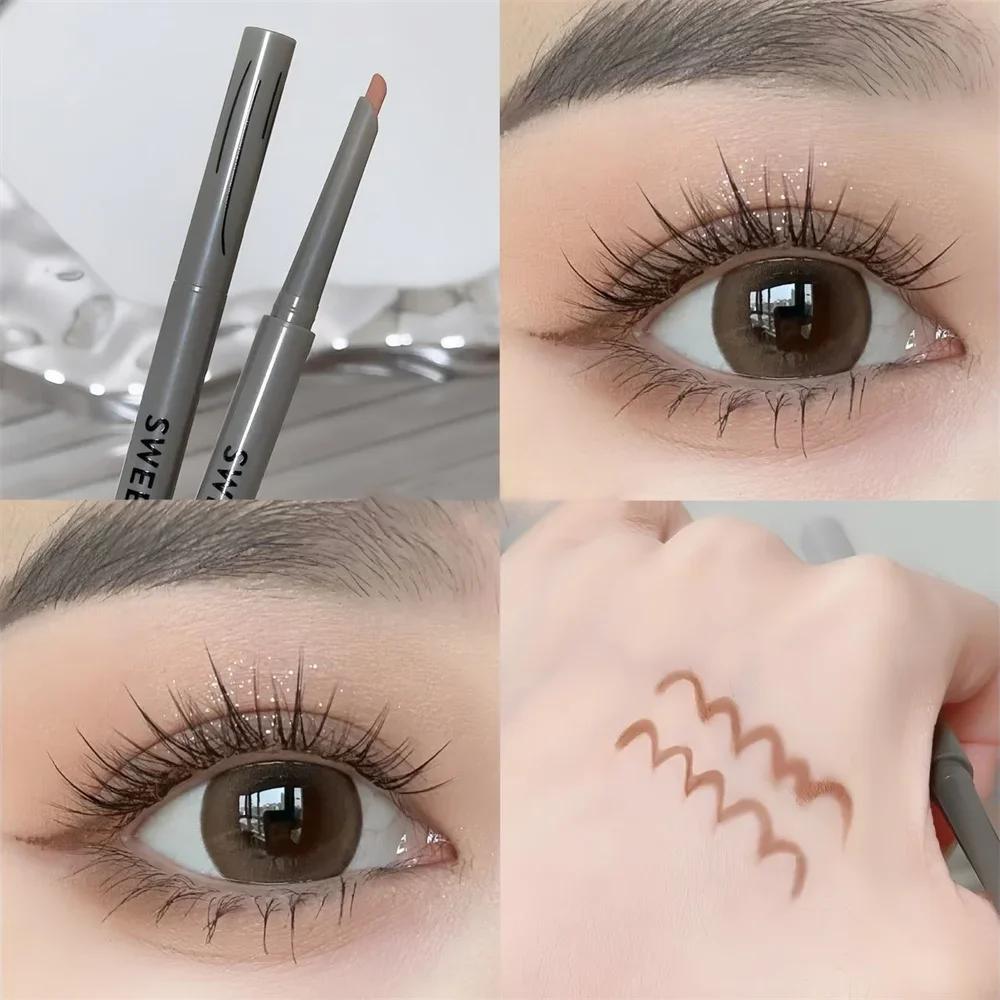 

Sexy Rose Red Eye Liner Pencil Natural Matte Wine Red Lying Silkworm Eyeliner Easy To Color Waterproof Eye Make Up Cosmetics 1pc
