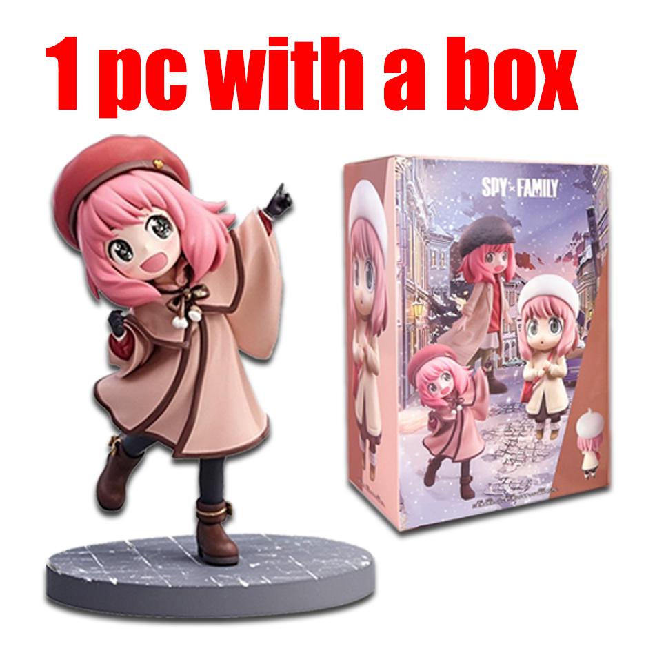 15CM Anime Anya Forger Figure Gekijouban Spy × Family Code White Kawayi Cute Model Toy Gift Collection Set Toy Action Figure