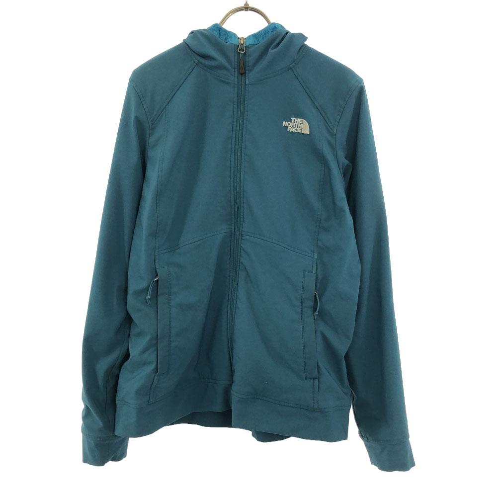 

THE NORTH FACE Куртка для активного отдыха с длинным рукавом M синяя с флисовой подкладкой капюшон Женская Б/У