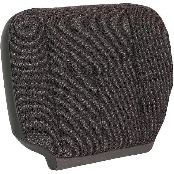 Driver Side Bottom Cloth Seat Cover, Gray Front Driver Bottom Seat Cover Fit for 2003-2007 Chevy Silverado/GMC Sierra 1500 2500 3500 HD