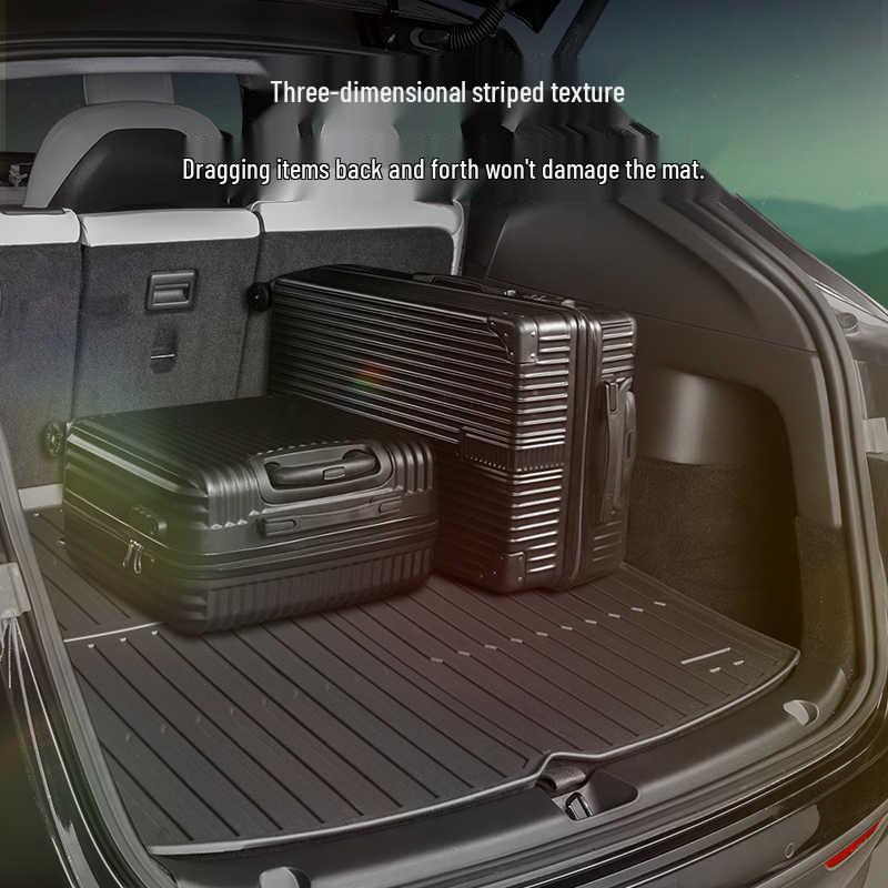 Eco-friendly TPE Cargo Mats for Front and Rear - Fits Tesla Model 3/Y Refresh Edition.