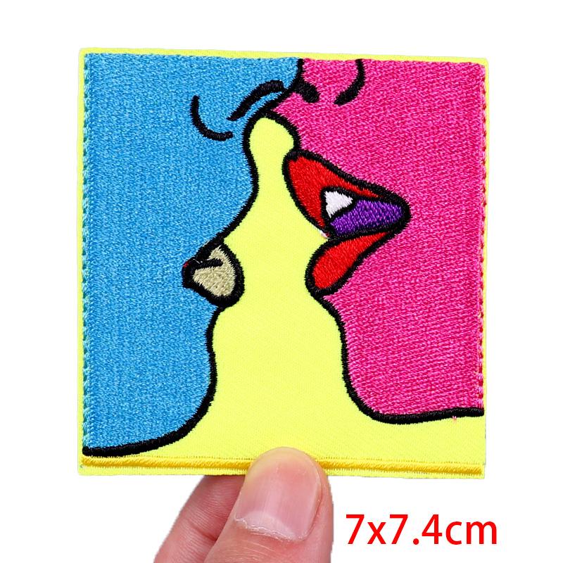 

Панк Стиль/Вышивка Нашивка Пришивные Нашивки для Одежды DIY Вышитые Нашивки на Одежду Куртка Джинсы Рок/Череп Аппликация