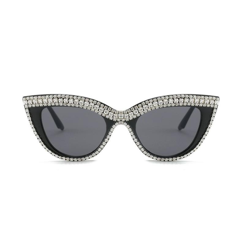 Fashion Cat Eye Punk Sunglasses for Women Men Fashion Stylish Eye Protection Hip Hop Goggles Unisex Luxury Diamond Outdoor Sun Glasses