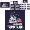 Trump Donald 10pcs Bumper Sticker 2020 All Aboard The Trump Train Stickers Car