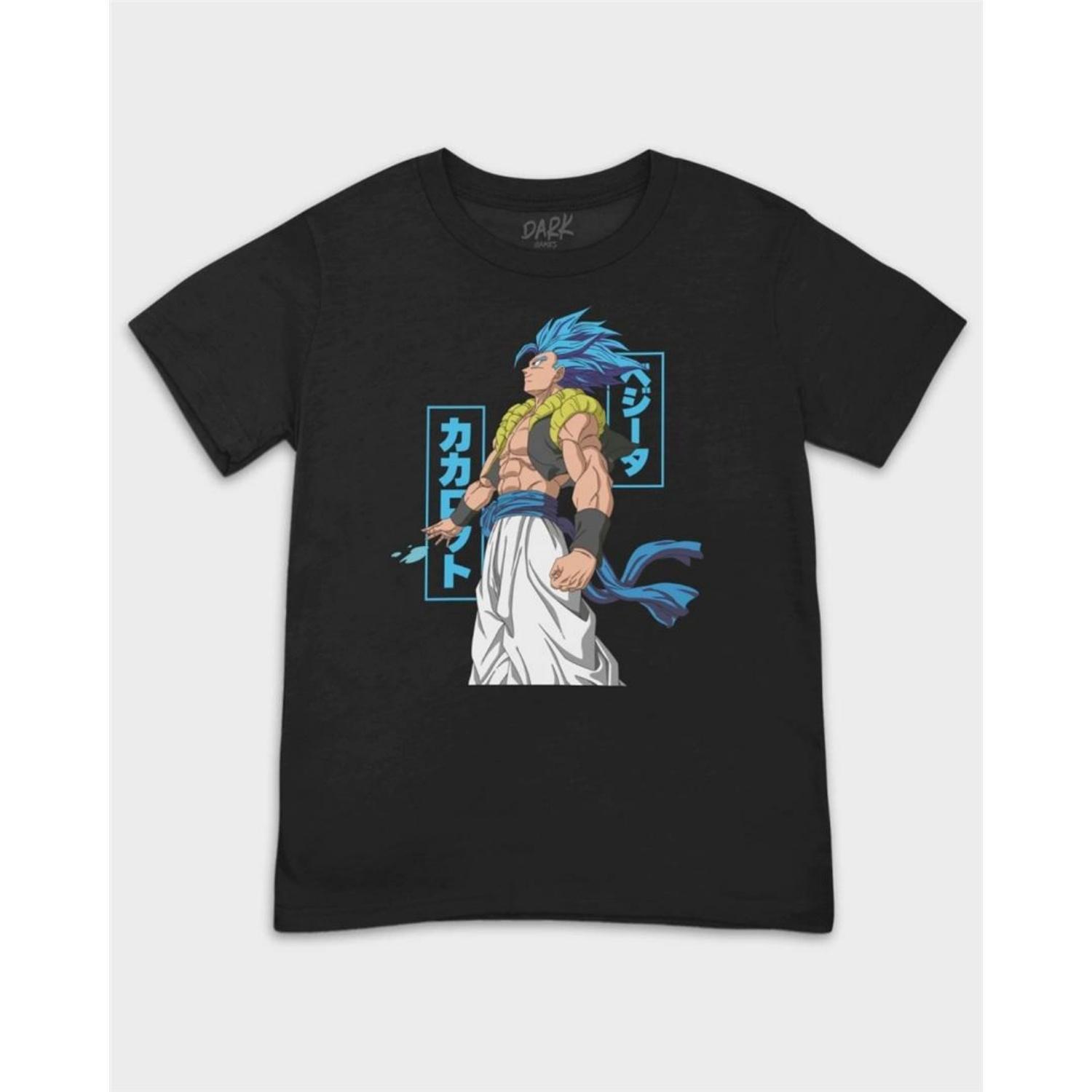 

Anime Gogeta Dragon Ball Printed T-Shirt Fashion Unisex Oversized Y2k Round Neck Graphic Short Sleeve Tee Men s Women s Casual Female Male Clothing S чёрный