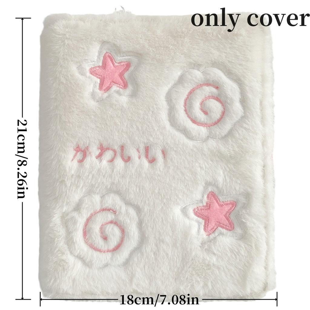 A6 Bow Plush Binder Pocards Holder Cute Girl Ins Idol Card Kpop Po Album Collect Loose-Leaf Card Storage Cover Stationery Quality