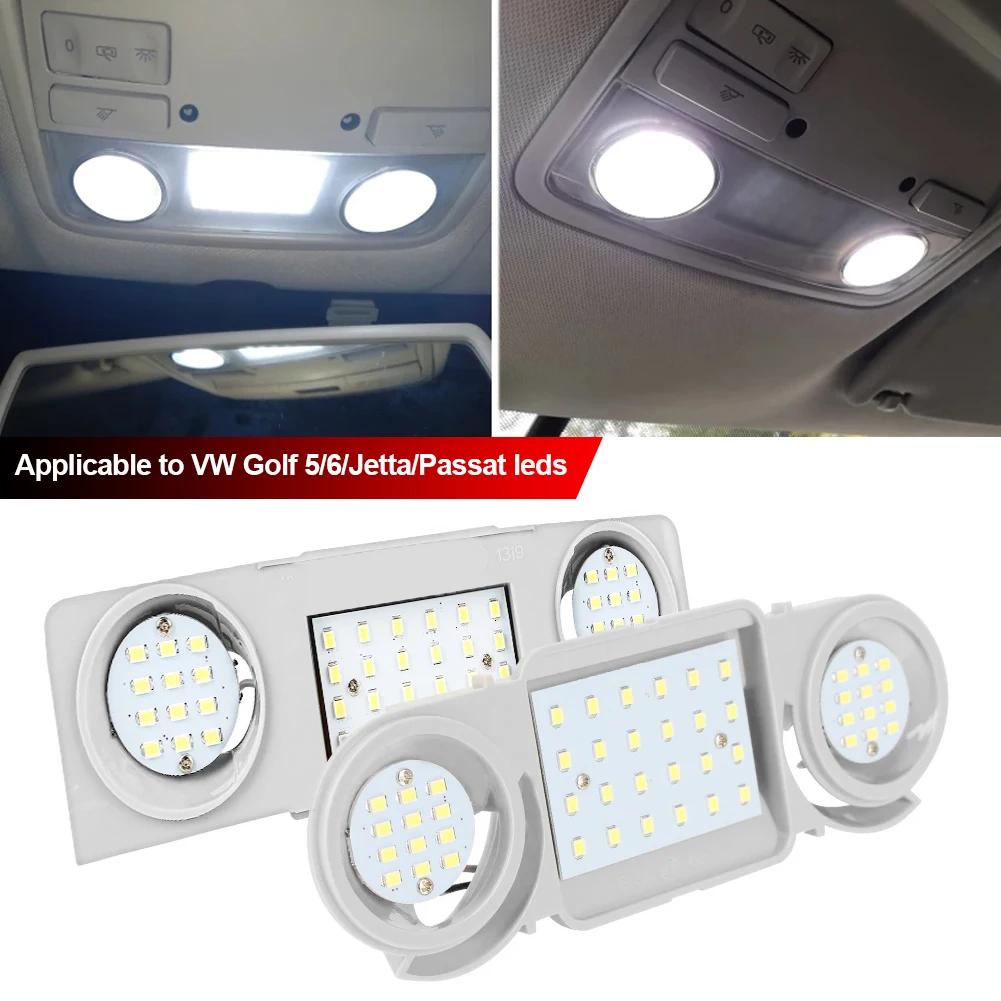 12V Car Dome Reading Light LED Interior Lamp Accessories For Volkswagen VW Passat B6 B5 B7 CC Golf 4 5 6 Seat Leon Skoda Octavia