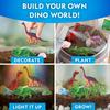 National Geographic Dinosaur Terrarium Kit for Kids – Multicolor Light-Up Terrarium, Build a Dino Habitat with Real Plants & More, Science Kit,