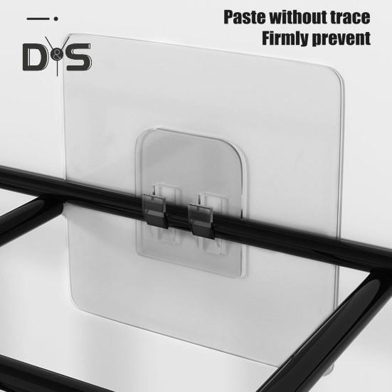 Hohles Regenschirm-Aufbewahrungsregal, Wandgarderobe mit 6 Kleiderbügeln, tragender Hut- und Kleidungs-Organizer für Badezimmer und Wohnzimmer