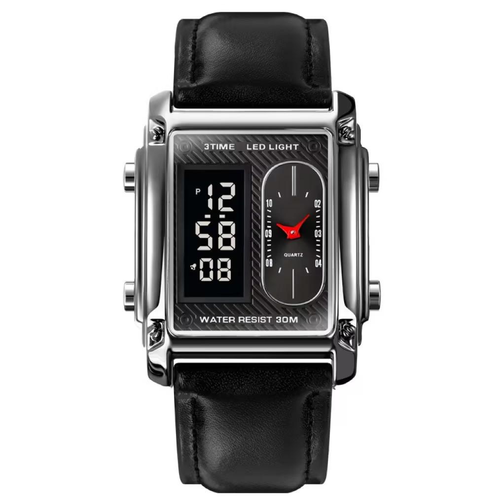 Men's Watch Fashion Casual Creative Electronic Watch Dual Movement Multifunctional Waterproof Watch Men's Watch