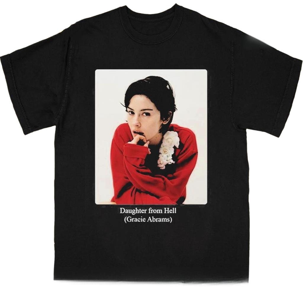 Gracie Abrams Daughter From Hell Camiseta Unisex 100% Algodón Verano 2026 Nueva Unisex Unisex Alta Calidad Moda Retro Y2k Camisa
