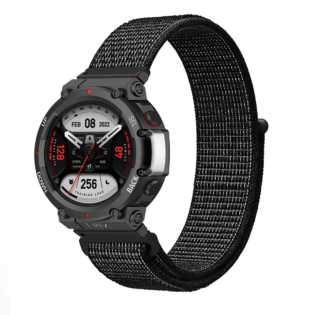 Nylon Loop Strap For Huami Amazfit T-REX 3/2 Smart Watch Band Women Men Bracelet For Amazfit T-Rex/T-Rex Pro Wristband Correa