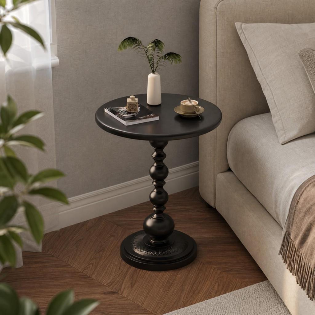 Runder eiserner Beistelltisch Dekorative Säule Retro für Wohnzimmer, Schlafzimmer, Lesezimmer