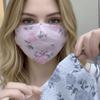 Rosenmuster Augenschutz-Gesichtsmaske UV-blockierend Damenmaske Sonnenschutzmaske für Damen Mädchen