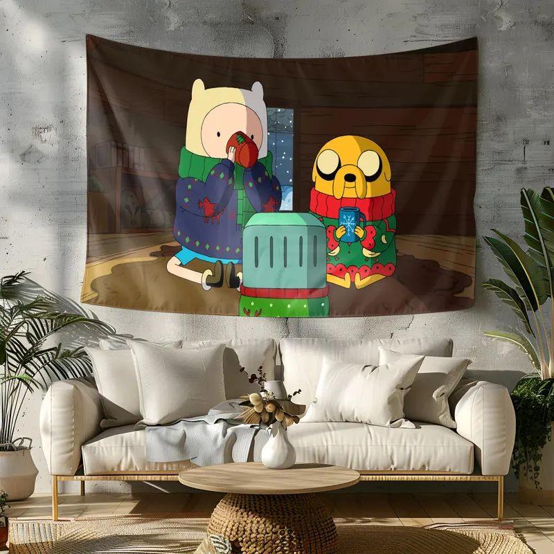 Tapestry is a colorful cartoon based on Adventure Time. 75x100