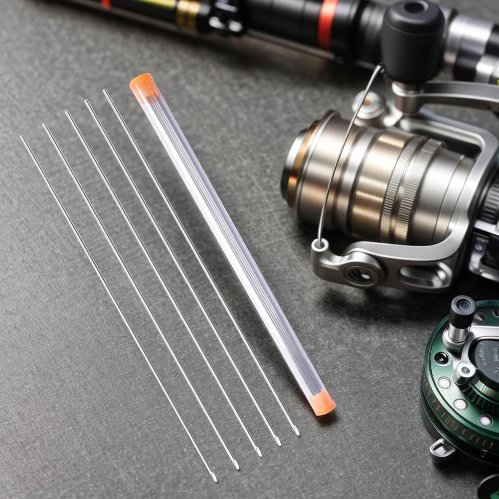 5-25PCS Earthworm Hooking Needle Worm Fishing Needle Hollow Earthworm Hook Needle Fishing Baiting Tool for Carp Fishing 20-30cm