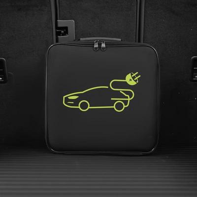 Electric Car Battery Jumper Cable Plugs Bag Waterproof Ev Car Charging Cable Sockets Storage Organizer For Charging Cables Cords