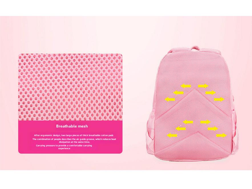 Korean Cute Princess Backpack for Girls, Grades 1-6, Ages 7-12