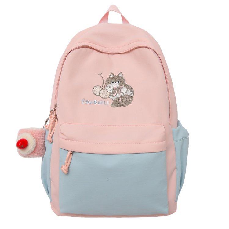 Contrast Color Backpack Student Schoolbag Children's Cartoon Backpack