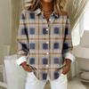 Women's Shirt Blouse Christmas Print Button Long Sleeve Casual Basic Shirt Collar Regular Top