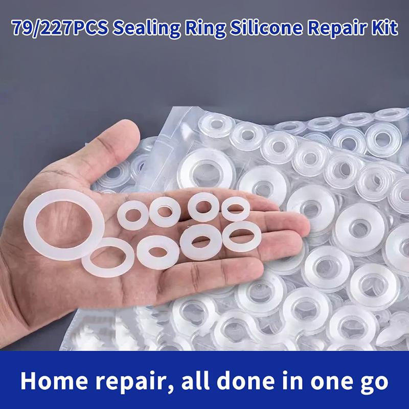 Silicone Repair Sealing Gasket Kit For Kitchen Faucets, O-Ring Seals For Leaking Faucets, 4-Point And 6-Point Gaskets.