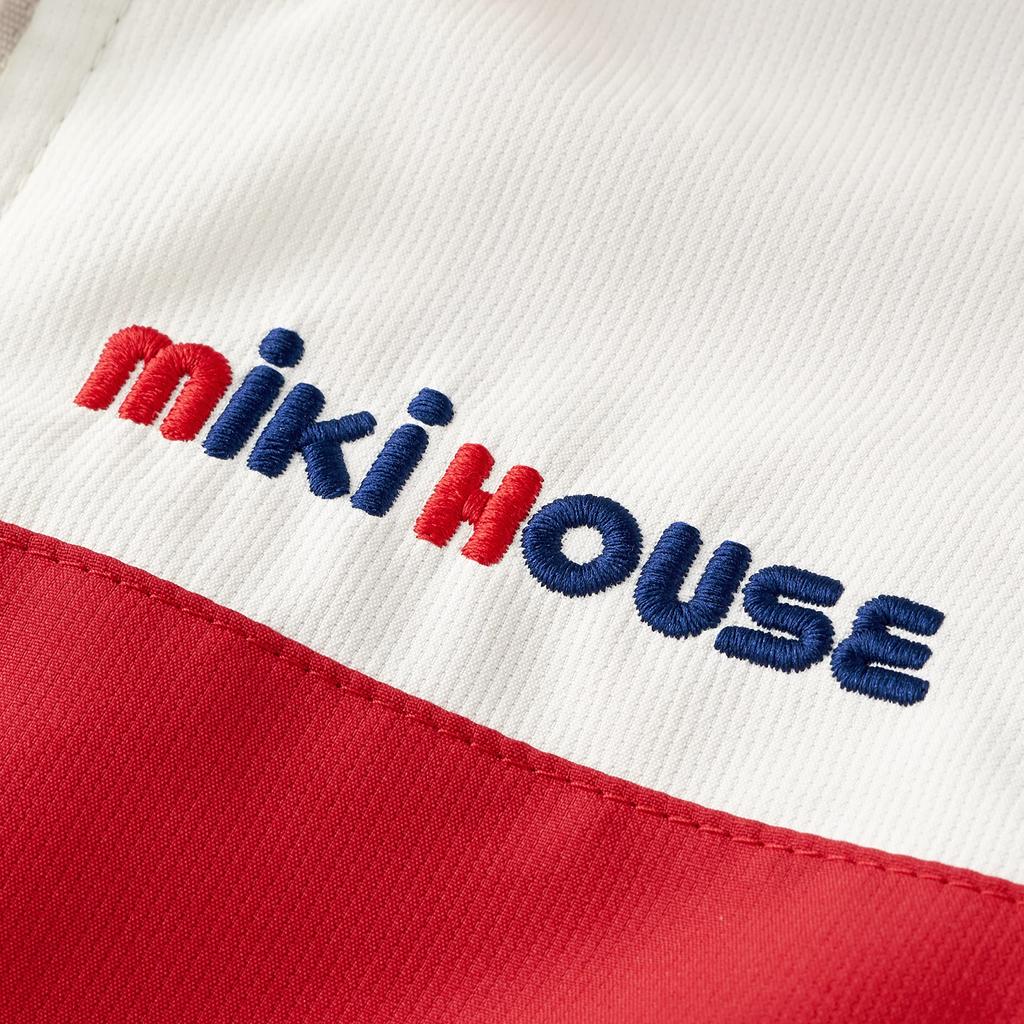 MIKIHOUSE Kids UV Protection Lightweight Mountain Windbreaker Red Logo