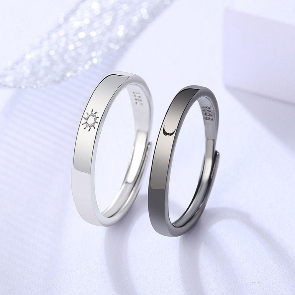 Zinc Zinc Alloy Valentine'S Day Gift Angle Star Fashion Jewelry Korean Style Ring Vintage Ring Couple Ring