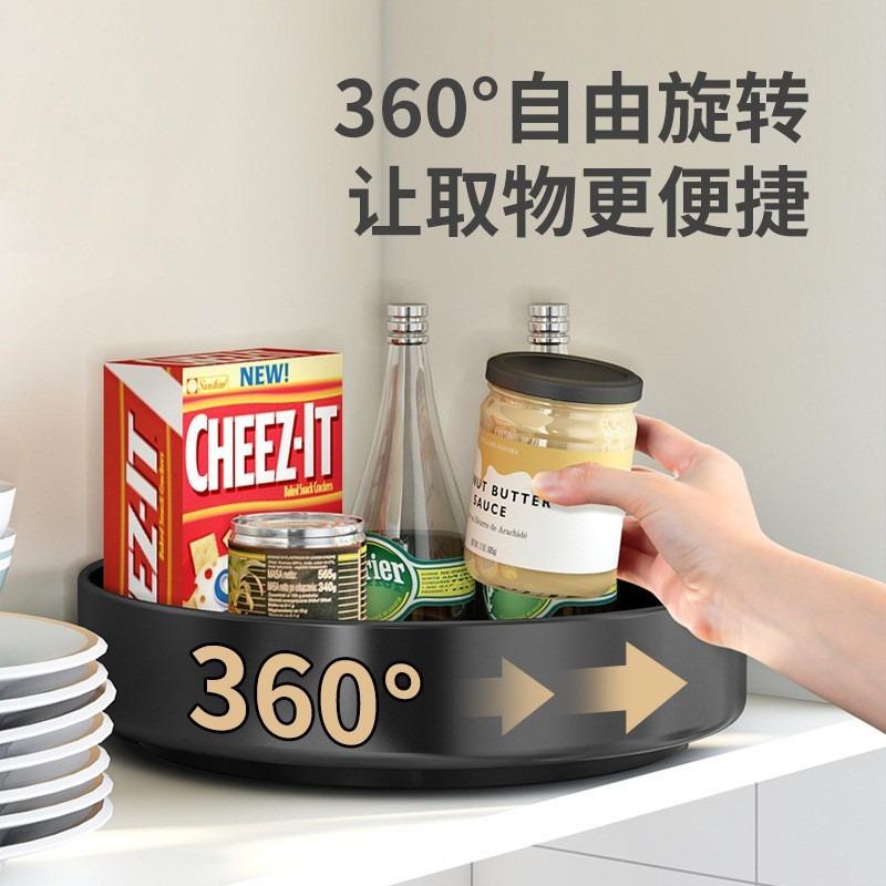 Kitchen Rotating Seasoning Rack, Countertop Multi-functional Rack, Cabinet, Oil, Salt, Sauce and Vinegar Conditioning Product Storage Corner Rack