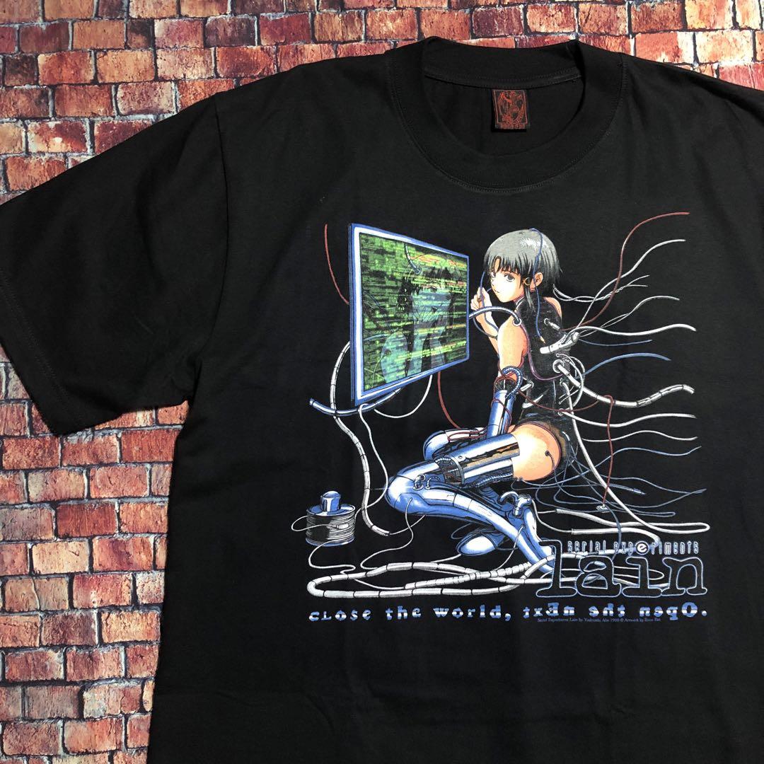 

[USED] Lain T-shirt, anime, game, Heisei era, vintage, rare, Yoshitoshi Abe