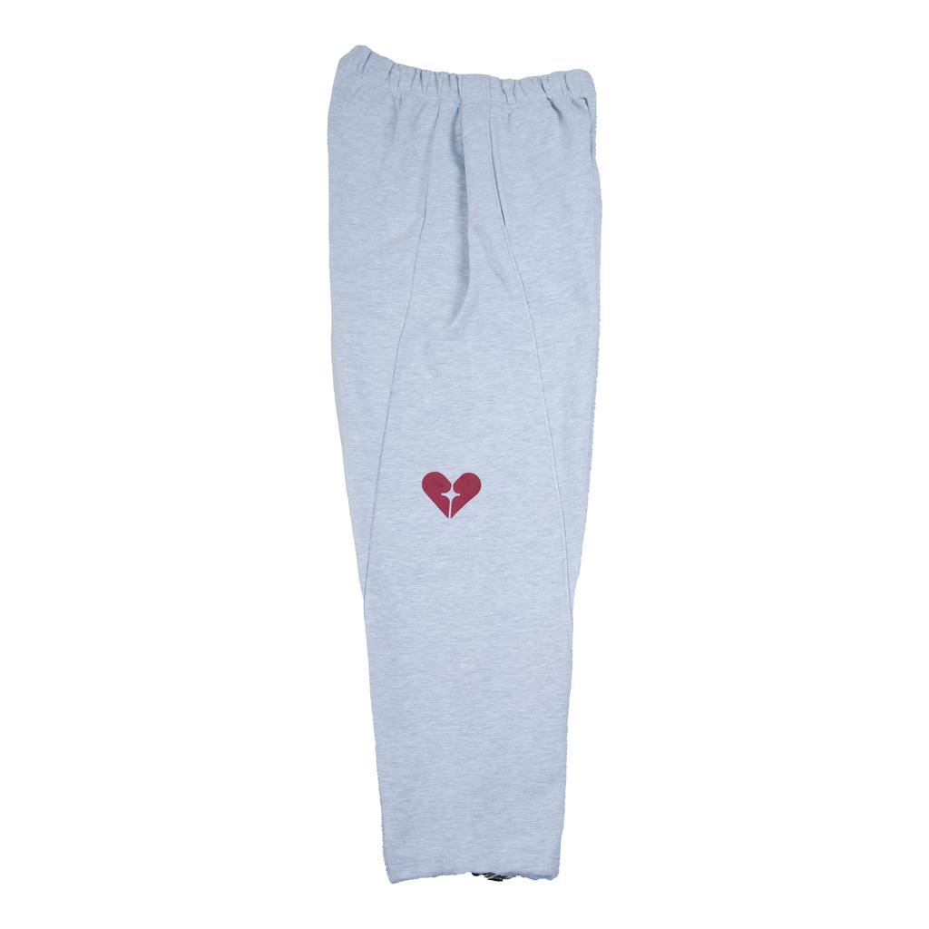 Hetelo Original Heavyweight Sweat Pants_Melange White